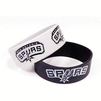 China Wholesale cheap custom logo printed rubber debossed coloring wrist bands silicone bracelet wristband for sale for sale