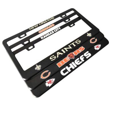 China Manufacturing License Plate Free Sample Customized Car USA Europe Standard Carbon License Number License Plate Frame Plastic License Plate Frame for sale