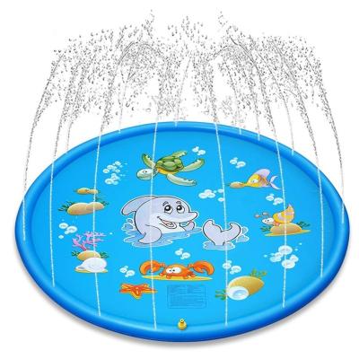 China Educational Inflatable Toy 100/150cm Sprinkler Pad Water Play Mat Sprinkle and Splatter Play Mat Toy for Outdoor Swimming Beach Lawn Children Kids for sale