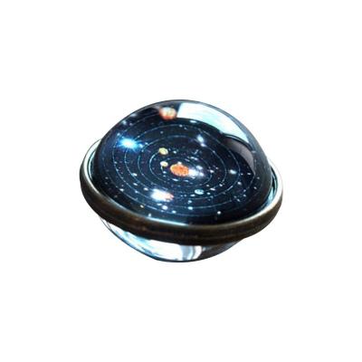 China Nautical High End Glass Double Sided Starry Stars Solar System Gift News Shiny Jewelry Wedding Party Decoration Beautiful for sale