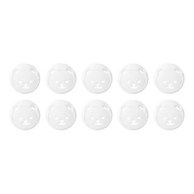 China Protect 10pcs Baby EU Power Outlet Outlet Child Child Safety Guard Anti Electric Shock Electric Plugs Protector Rotate Cover for sale