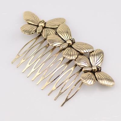 China ALLOY Women's Crystal Word Hair Pins Gold Letter Hair CLARMER Week Rhinestone Promotion Gift Shape Black Silver Custom Made for sale