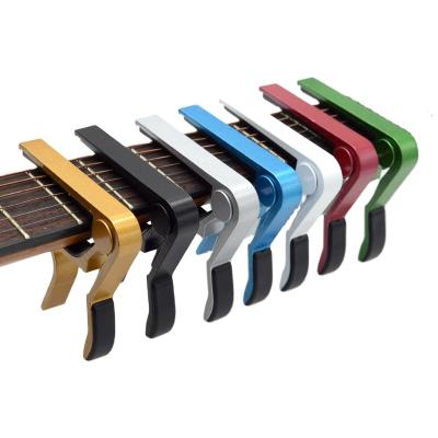 China Universal Acoustic Guitar Capo Eletric Guitar Capo Quick Change Metal Aluminum Alloy Key Flange Accessories For Guitar Parts for sale