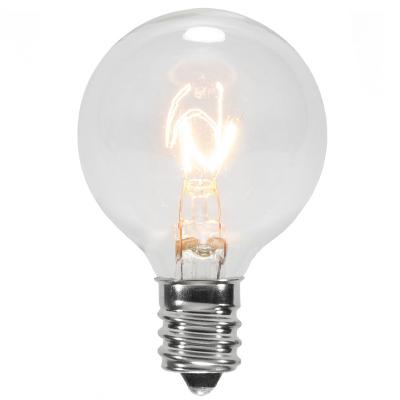 China C9 With Clear G40 Bulbs 25 Ft White Commercial C9 String Light for sale