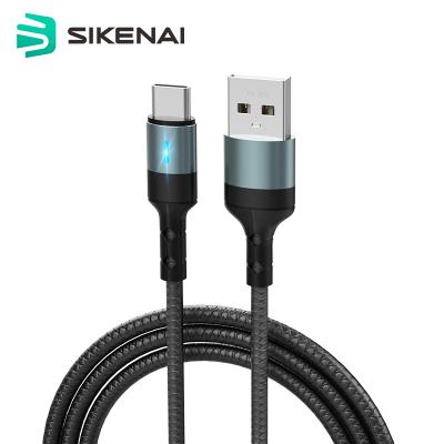 China Mobile Phone Types Sikenai 5A USB Type C Fast Charging Cable Smart Power Off Data Cable Fast Charger Cable for sale