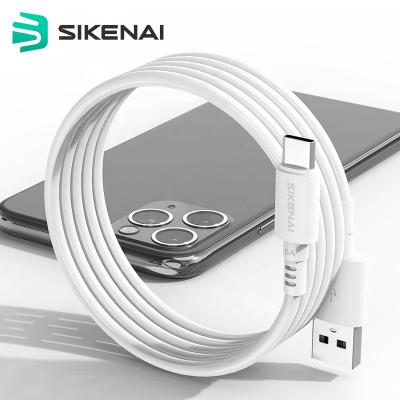 China Mobile Phone Types Sikenai Hot 2M Type C Cable 3A USB Fast Data Cables Fast Charging for sale