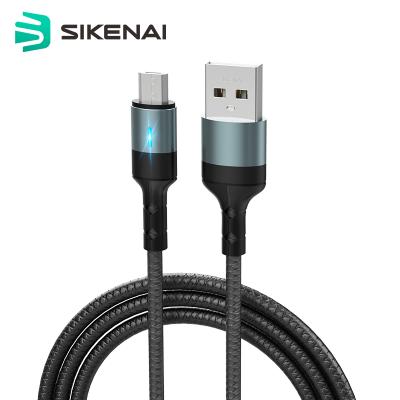 China MP3/MP4 Player Micro Sikenai 5A USB Cable Fast Charging Smart Power Off Data Cable for sale