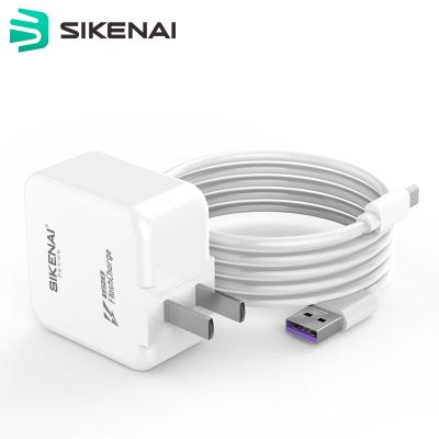 China SIKENAI USB Mobile Phone Wall Charger 3.6A USB Wall Charger Socket Bulk Cube Fast Charging Chargers for sale