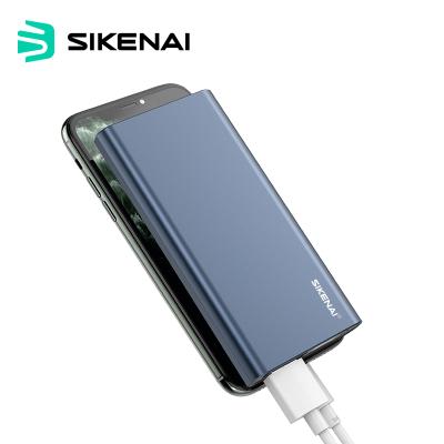 China Sikenai Mini Power Bank 10000mah PowerBank BO 10000mah Universal Charging Aluminum Super Power Bank for sale