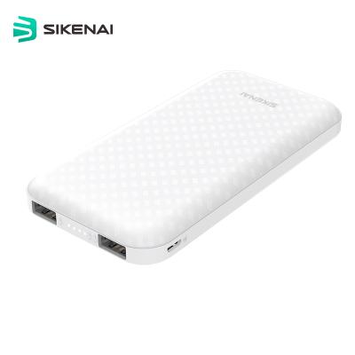 China Sikenai Dual USB Power Charger Hot Universal Charging Portable Mobile Bank 10000mah Power Banks 10000mah Power Bank for sale