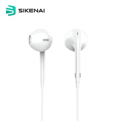 China 2020 In-ear Sikenai Headset Hands Free Microphone 3.5 mm Wired Earphone For Mobile Phone for sale