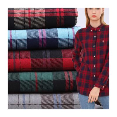 China Good Quality 100% Cotton TR Coat Textiles Plaid Breathable Uniform Yarn Dyed Shirt Fabric for sale