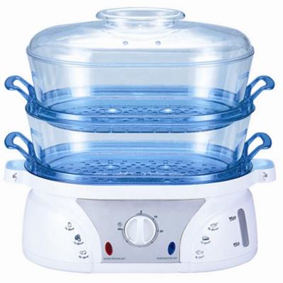 China Hotel 2 Tier Plastic Food Steamer For Philippines Market for sale