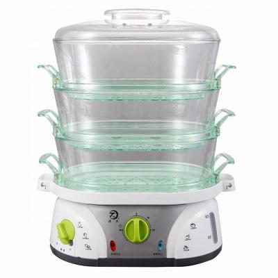 China External Water Filler 3 Layers Adjustable Temperature Keep Big Function Home Electric Food Steamer Hot for sale