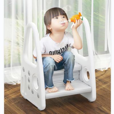 China Kitchen Bathroom Aid 2 Step Stool (Other) Toddler Adjustable Kids Non-Slip Plastic Lap Stool for sale