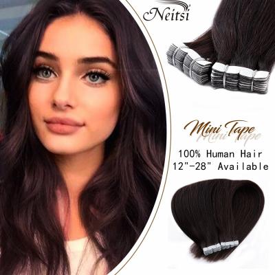 China Afro Wave Tape Hair Extension 100 Natural Virgin Remy Double Drawn Ombre Tape In for sale