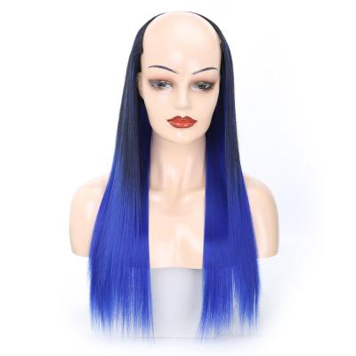 China Silky Straight SENS Half Wave Long Straight Wig Set U-360 Traceless Wig Set Straight Hair for sale