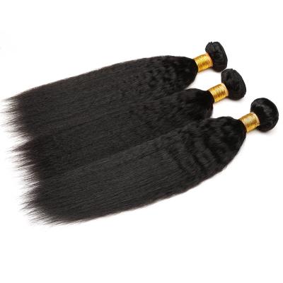 China Yaki FEEL Yaki Straight Hair Weave Bundles Bundles Non-Remy Hair 8-28inch Indian Hair Bundles for sale