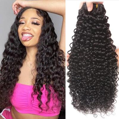 China Silky Straight Wave SENSE Water Wave Bundles Curly Hair Extensions Weave Bundles for sale