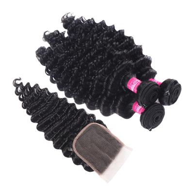 China Thick Smooth Soft Barely Shedding 2021 Hot Selling China Wig Hair 10a Hair Braiding Bundles With Closure Customized Weave Black Wave Headband Wig for sale