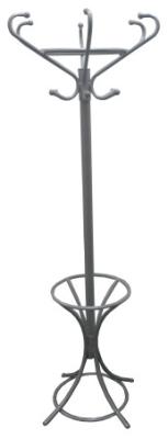 China Home / Restaurant Metal Clothes Stand Hanger Grey Aluminium Finished for sale