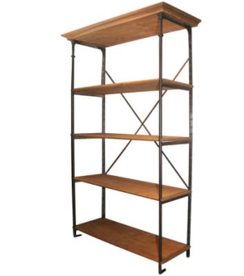 China Vertical Solid Metal Book Shelf , DIY Chrome 4 Shelf Metal Bookcase for sale