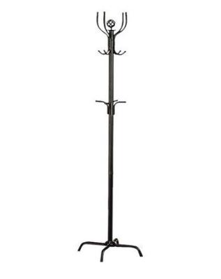 China Living Room Metal Clothes Hanger Stand Black Fancy High Aluminum Pole for sale