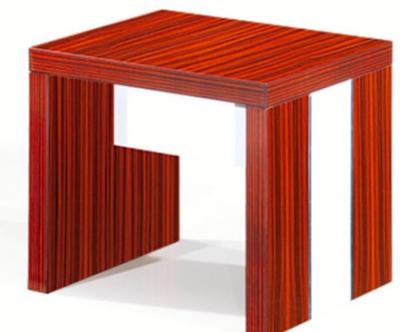 China Red Modern Wood Coffee Tables Rectangular Panel Leisure Design for sale