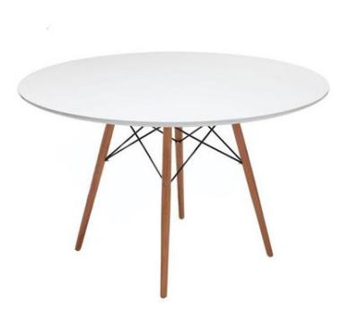 China Modern Replica Eames Dining Table PP Top With Beech Wood Leg for sale