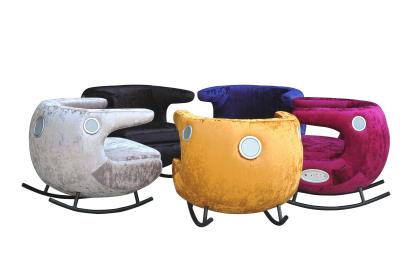 China Modern Music Sofa / Music Chair with Black , Blue , Yellow , Red and Silver Multiple colors for sale