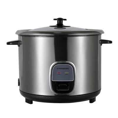 China 2021 low moq hotel home eco commercial custom made 1.8l stainless steel hot selling indonesia standard electric rice cooker with steamer for sale