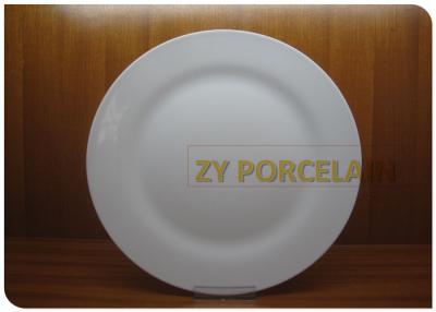 China Ukraine  9 Inch Ceramic Dining Plates Beautiful White On Glaze  European Style for sale