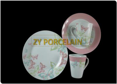 China Home Usage Round Dinnerware Sets Lead Cadmium Free Dishwasher Safe Wearable for sale