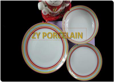 China New Bone Porcelain 12 Piece Coupe Dinner Sets Stackable Smooth Surface for sale