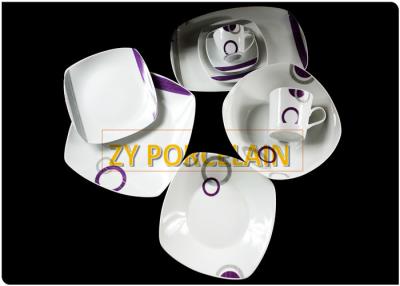 China Beautiful FaçAde Square Dinnerware Sets Lead-Free Heat Resistant Elegance Used For Buffet for sale