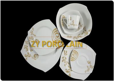 China Low Water Absorption Bone China Square Dinnerware Sets Affordable Sturdy For Advertising Using for sale