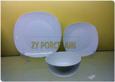 China A limpeza fácil da louça branca leve da porcelana, os utensílios de mesa brancos ajusta placas de jantar decorativas à venda