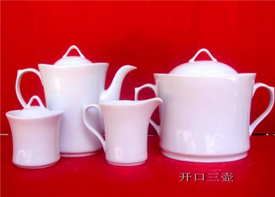 China Custom Design Plain Color Ceramic Teapot Set , Food Safe Pottery Tea Set for sale