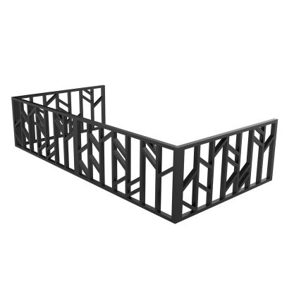 China Easily Assembled Outdoor Modern Customizable Aluminum Balustrade Metal Balusters for sale