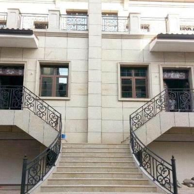 China Hotel Decorate Exterior Wrought Iron Stair Railings for sale