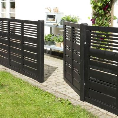 China Easily Assembled Wall Fence Grill Vertical Blade Boundary Barriers Section Fence for sale