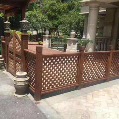 China Easily Assembled Garden Decorative Wood Finish Wall Trells Aluminum Wall Fence Trellis for sale