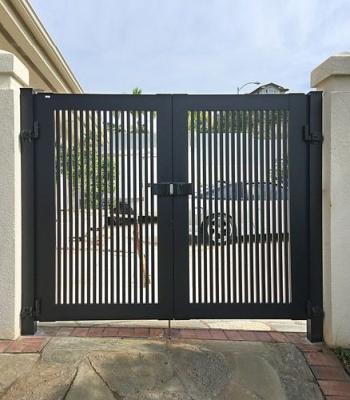 China Easily Assembled Aluminum Door Garden Villa Door Walkway Entrance Doors for sale