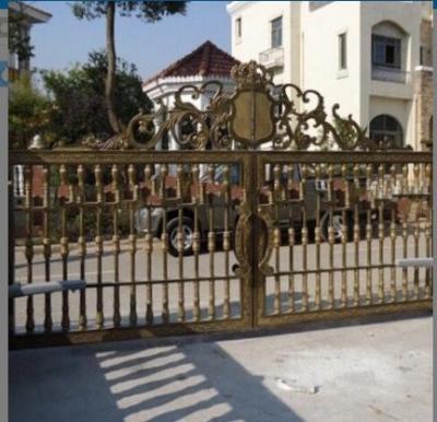 China Beautiful easily assembled aluminum driveway gate villa gate for sale