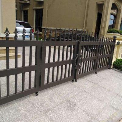 China Easily Assembled Outdoor Residential Patio Single Aluminum Folding Swing Gate for sale