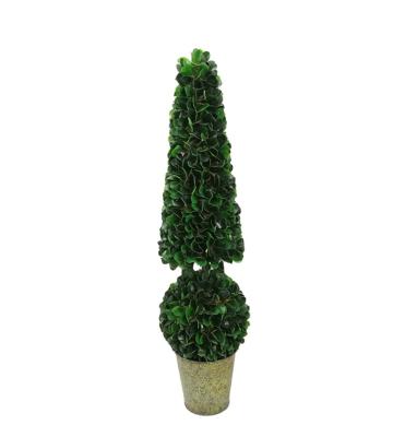 China Topiary Cone/Christmas Topiary Minimalist Artificial Faux Boxwood Ball for Christmas Indoor Decor for sale