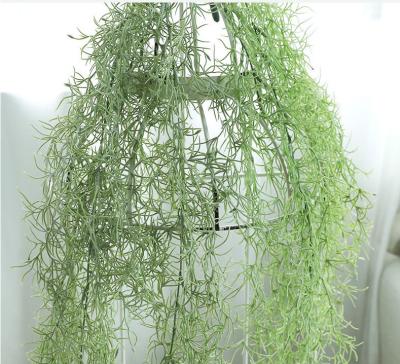 China Eco-friendly Artificial Silk Plants Greenery Garlands Hanging Decorative Indoor Tillandsia Grass Vine Vine for sale