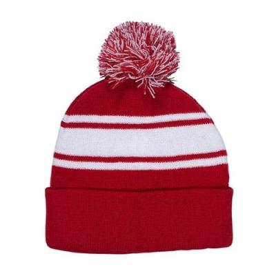 China COMMON High Quality Fashion Customized Jacquard Logo Acrylic Unisex Winter Knitted Thick Beanies Hats for sale