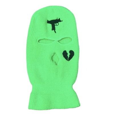 China COMMON Wholesale Cheap Acrylic Knitted 3 Hole Balaclava Full Face Cover Custom Ski Mask Balaclava Hats for sale