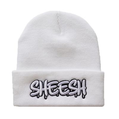 China Wholesale JOINT Style 3D Embroidery Logo Basic Knitted Beanie Hat Unisex For Winter for sale